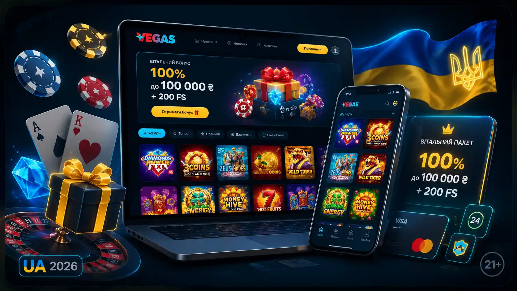 Промокоди Vegas казино